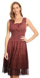 Sakkas Spring Maiden Ombre Peasant Dress