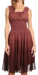 Sakkas Spring Maiden Ombre Peasant Dress