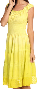 Sakkas Spring Maiden Ombre Peasant Dress