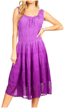 Sakkas Spring Maiden Ombre Peasant Dress