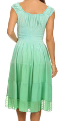 Sakkas Spring Maiden Ombre Peasant Dress