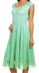 Sakkas Spring Maiden Ombre Peasant Dress