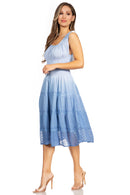 Sakkas Spring Maiden Ombre Peasant Dress