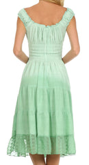 Sakkas Spring Maiden Ombre Peasant Dress