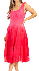 Sakkas Spring Maiden Ombre Peasant Dress