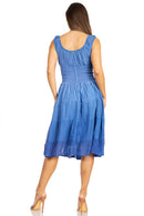 Sakkas Spring Maiden Ombre Peasant Dress