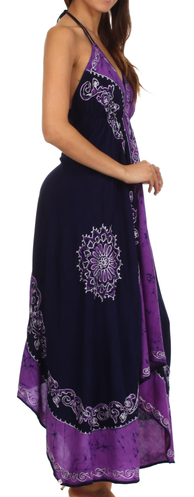 sakkas halter dress Sakkas 2021 - Lizi 2 Women's Maxi High-Low Halter Handkerchief Dress Beach Party Vacation - 466