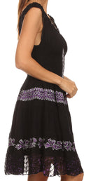 Olivia Gypsy Boho Peasant Batik Dress