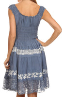 Olivia Gypsy Boho Peasant Batik Dress