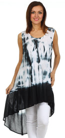 Sakkas Star Dancer Caftan Tank Hi Lo Dress / Cover Up