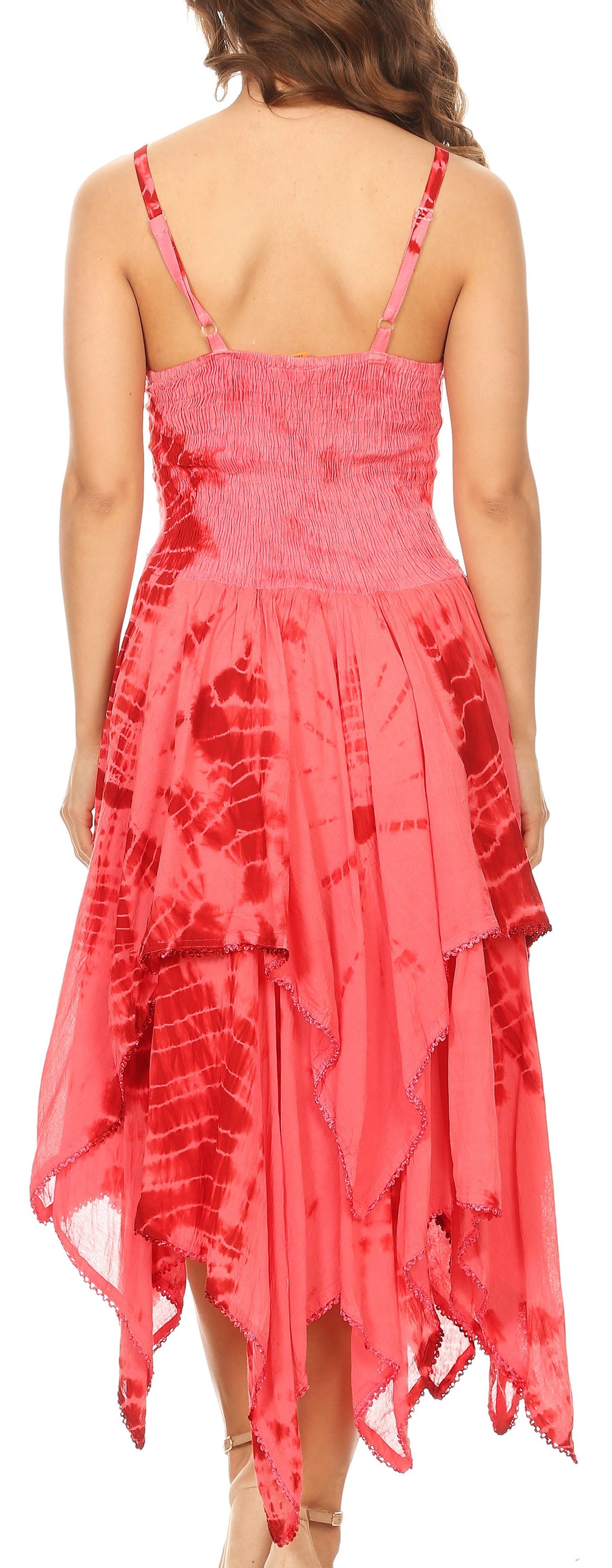 sakkas annabella corset bodice handkerchief hem dress Sakkas Annabella Corset Bodice Handkerchief Hem Dress