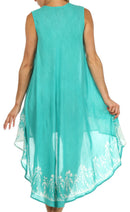 Sakkas Island Soul Hi Lo Caftan Dress / Cover Up
