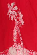 Sakkas Batik Palm Tree Cap Sleeve Caftan Dress / Cover Up