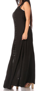 Sakkas Riva Women's Sleeveless Chemise + Over Dress Medieval Celtic Renaissance