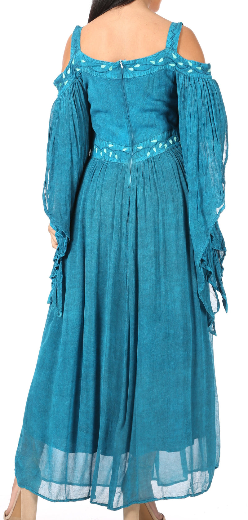 Sakkas Roisin Women's Medieval Celtic Renaissance Long Sleeve Costume Dress