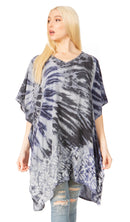 Sakkas Marcy Women's Caftan Top Tunic Dress V neck Loose Summer Boho Swing Coverup