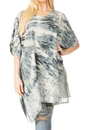 Sakkas Marcy Women's Caftan Top Tunic Dress V neck Loose Summer Boho Swing Coverup