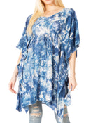 Sakkas Marcy Women's Caftan Top Tunic Dress V neck Loose Summer Boho Swing Coverup