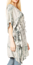 Sakkas Marcy Women's Caftan Top Tunic Dress V neck Loose Summer Boho Swing Coverup