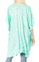 Sakkas Marcy Women's Caftan Top Tunic Dress V neck Loose Summer Boho Swing Coverup