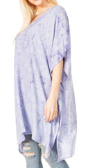 Sakkas Marcy Women's Caftan Top Tunic Dress V neck Loose Summer Boho Swing Coverup