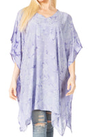 Sakkas Marcy Women's Caftan Top Tunic Dress V neck Loose Summer Boho Swing Coverup