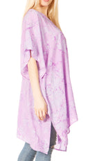 Sakkas Marcy Women's Caftan Top Tunic Dress V neck Loose Summer Boho Swing Coverup