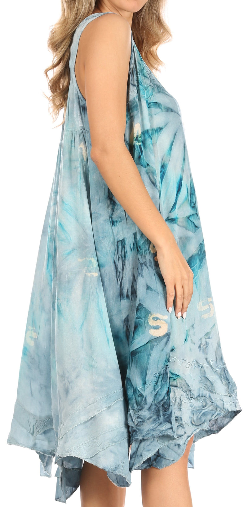loose tank dress Xcmzpl Summer Cotton Linen Dress for Women Sleeveless Casual Loose Tank Dress Plus Size Boho Floral Print Midi Beach Dresses with Pockets, Women's,