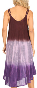 Sakkas Irina Women's Midi Corset Summer Casual Spaghetti Strap Dress Flared Light