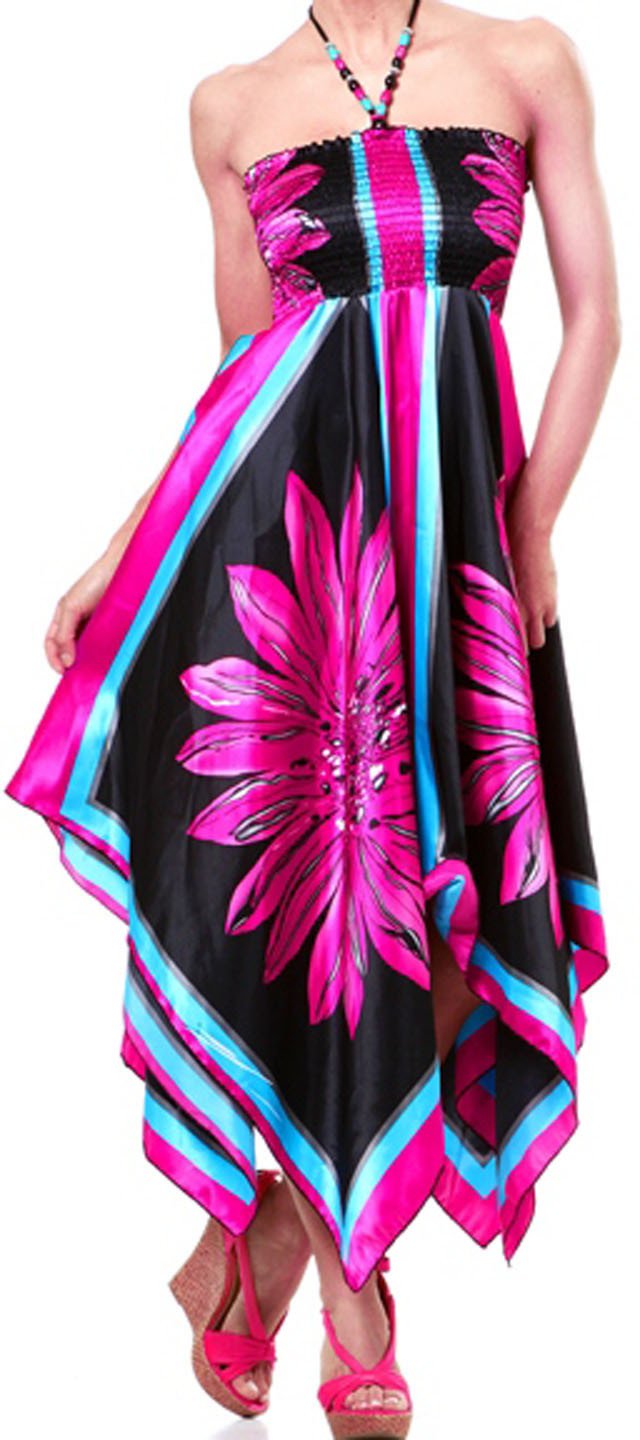 beaded handkerchief dress FOR LOVE AND LEMONS Beaded Handkerchief Midi Dress