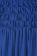 Sakkas Soft Jersey Feel Solid Color Smocked Bodice String Halter Long Dress