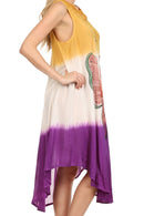 Sakkas Mia Butterfly Color Block Caftan Dress