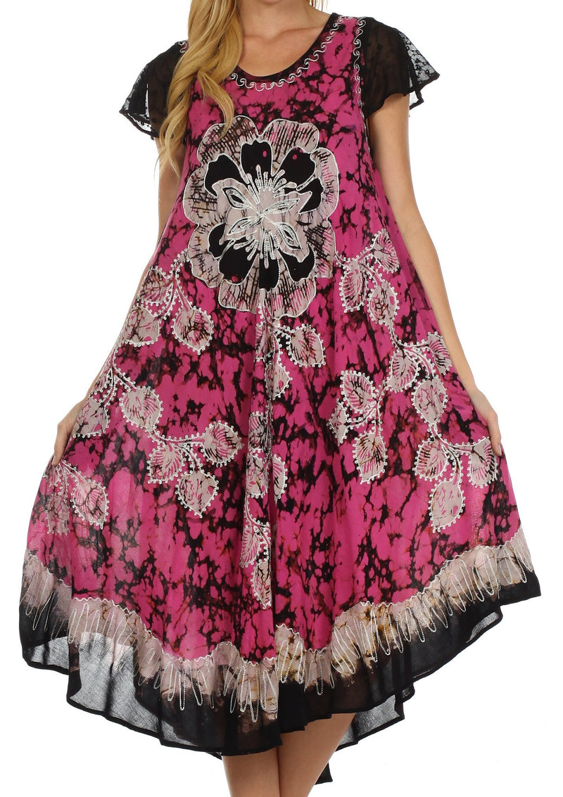 Sakkas Aloha Floral Caftan Dress