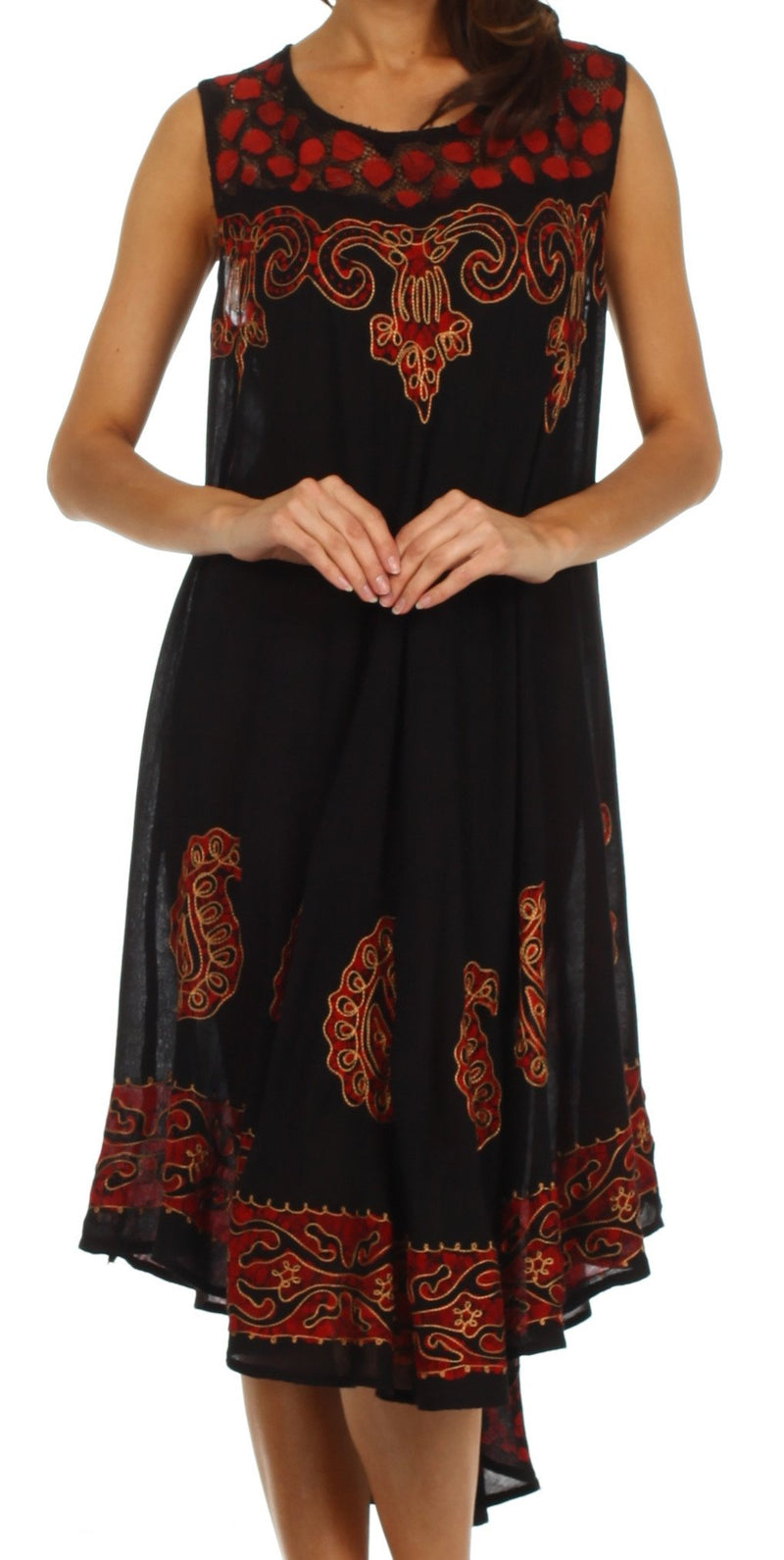 Sakkas Zayna Embroidered Caftan Dress