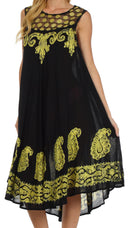 Sakkas Zayna Embroidered Caftan Dress