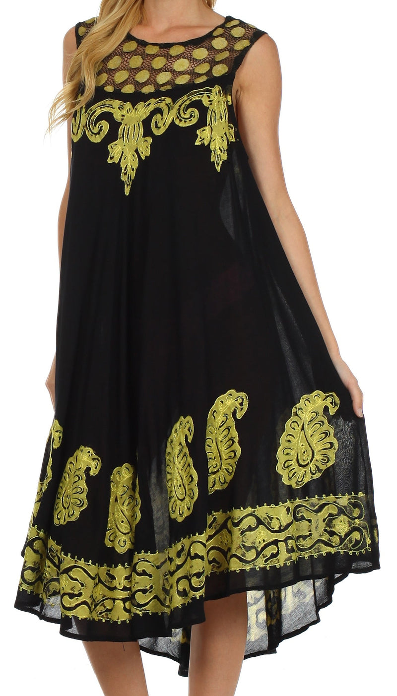 Sakkas Zayna Embroidered Caftan Dress