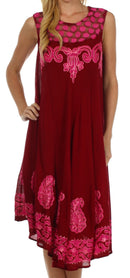Sakkas Zayna Embroidered Caftan Dress