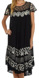 Sakkas Calista Embroidered Caftan Dress