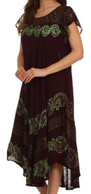 Sakkas Calista Embroidered Caftan Dress