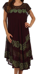 Sakkas Calista Embroidered Caftan Dress