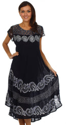 Sakkas Calista Embroidered Caftan Dress