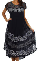 Sakkas Calista Embroidered Caftan Dress