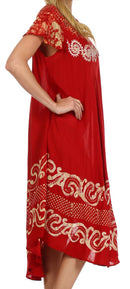 Sakkas Calista Embroidered Caftan Dress