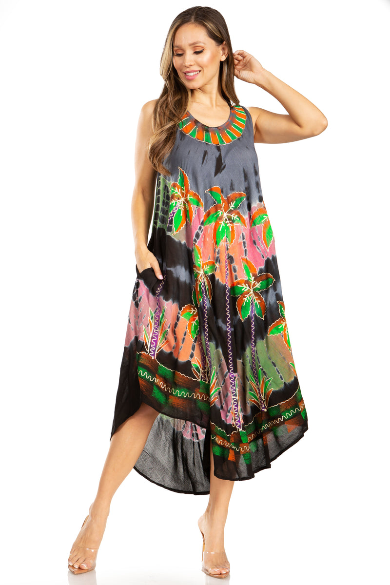 Sakkas Tasanee Caftan Tank Dress / Cover Up