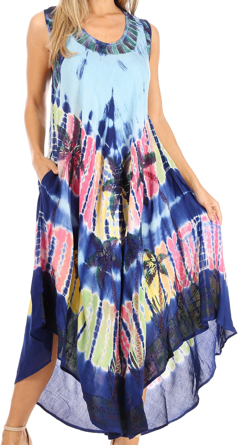 Sakkas Tasanee Caftan Tank Dress / Cover Up