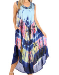 Sakkas Tasanee Caftan Tank Dress / Cover Up#color_Blue