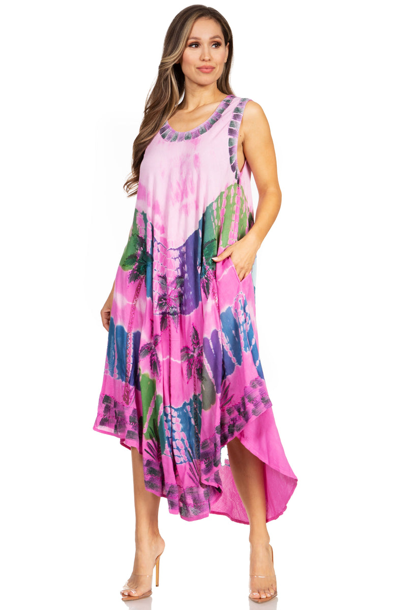 Sakkas Tasanee Caftan Tank Dress / Cover Up