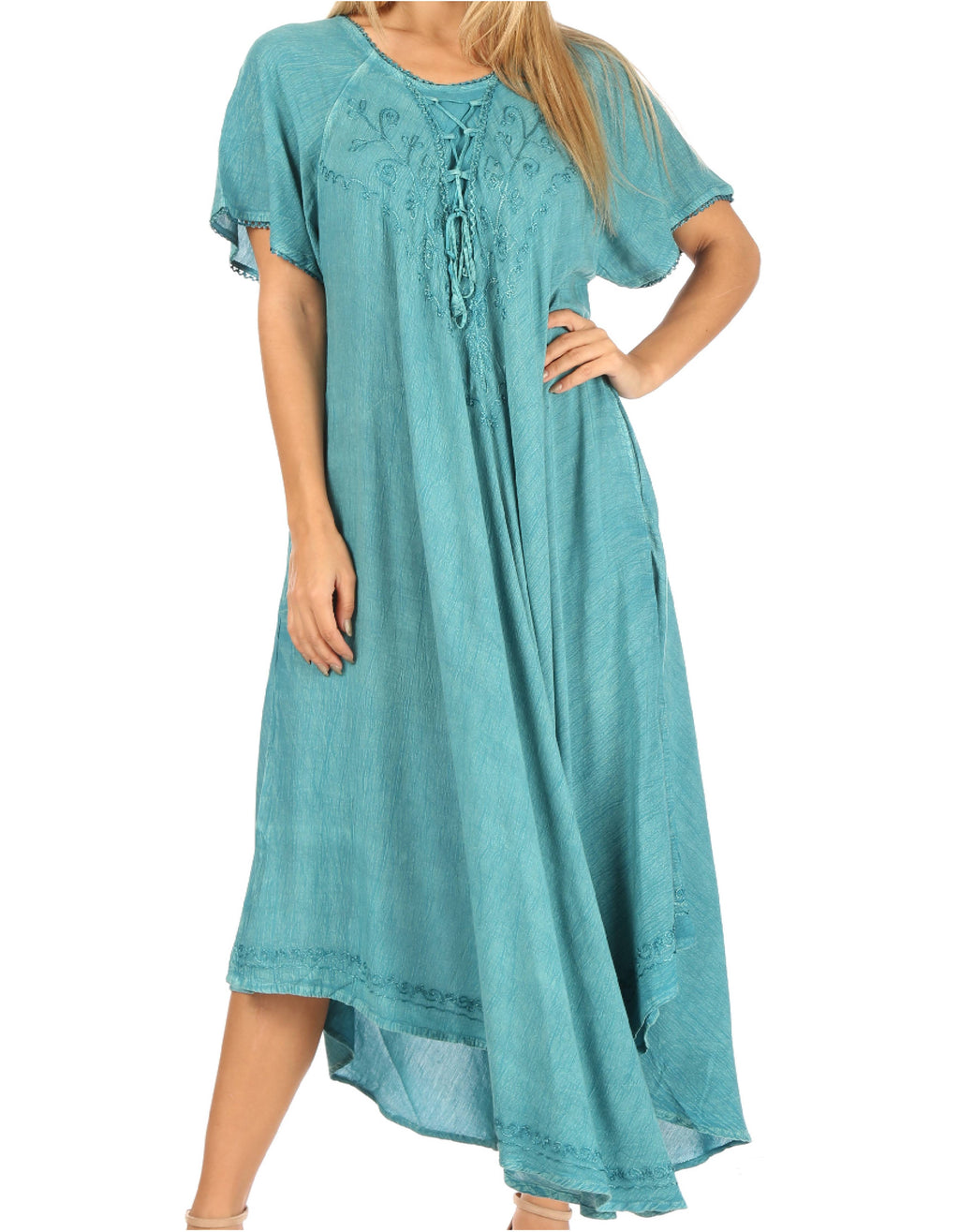 Abito ricamato con lacci da annodare dietro - Crema - DONNA | H&M IT Abito ricamato con lacci da annodare dietro - Crema - DONNA | H&M IT