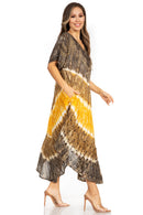 Sakkas Viveka Embroidered Caftan Dress