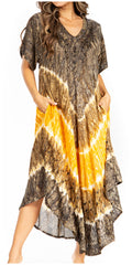 Sakkas Viveka Embroidered Caftan Dress#color_18-Mauve